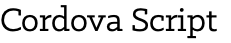 Cordova Script